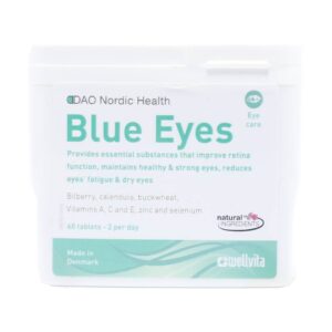 Viên nén Blue Eyes Nordic hỗ trợ tăng cường chức năng mắt, giảm mõi mắt – 60 viên