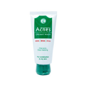 Kem rửa mặt Acnes Creamy Wash Rhoto làm sạch, hỗ trợ ngăn ngừa mụn, vi khuẩn – Tuýp 100g