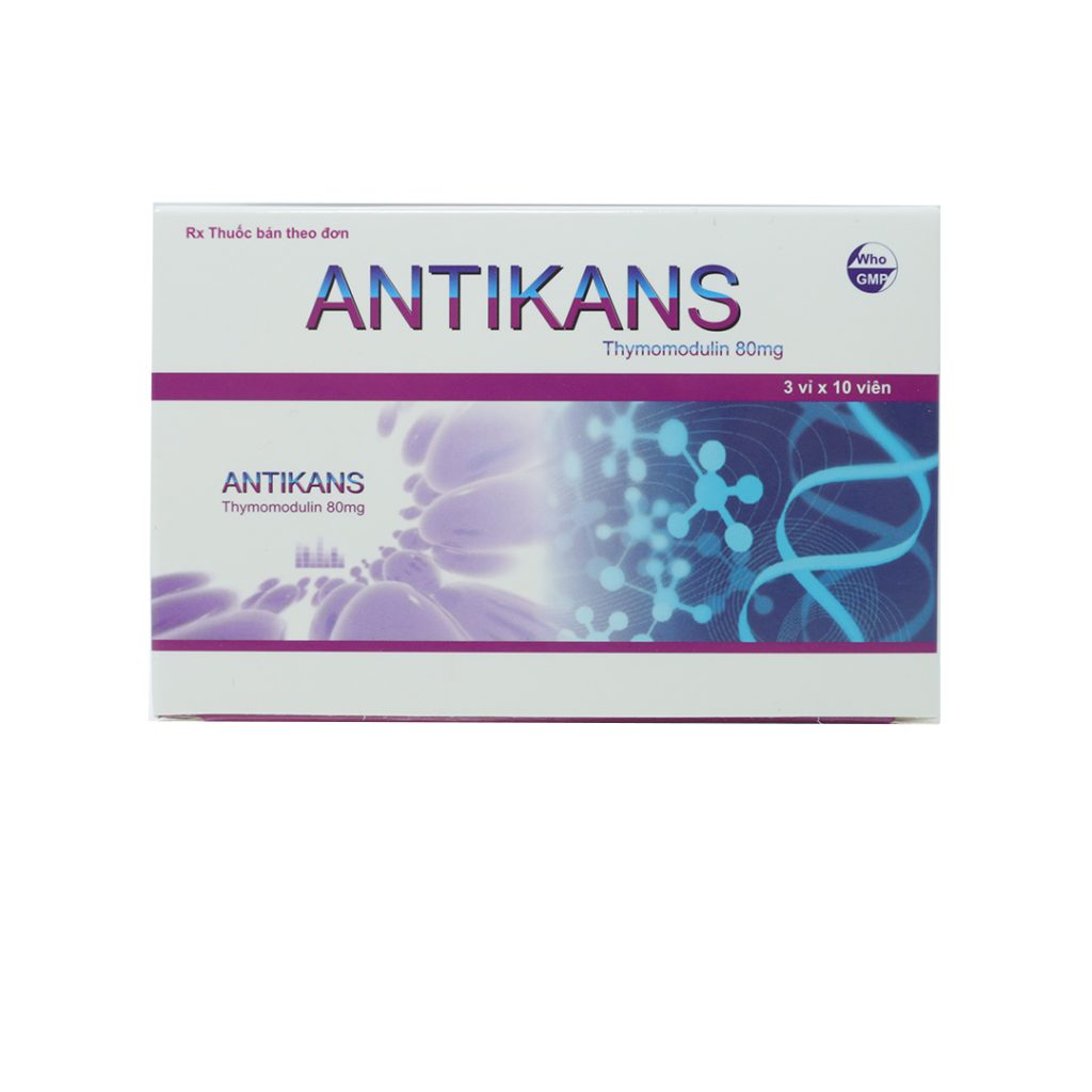 Thuốc viên nang Antikans 80mg Armephaco điều hoà miễn dịch – 3 vỉ x 10 viên