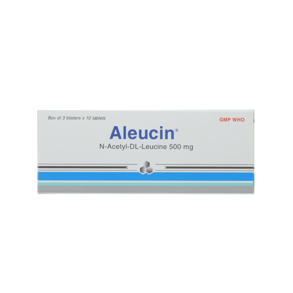 Thuốc viên nén Aleucin 500mg Bidiphar điều trị chóng mặt, hoa mắt ù tai – 3 vỉ x 10 viên