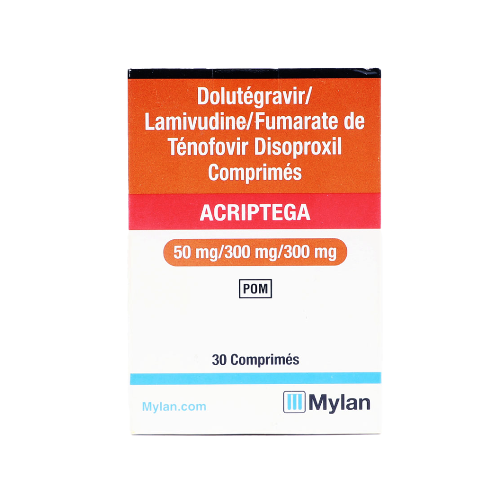 Thuốc Uống Acriptega 50/300/300mg Mylan Điều Trị Nhiễm Virus Hiv-1 – Hộp 30 Viên