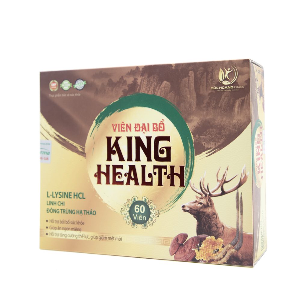 Viên nang Đại Bổ King Health hỗ trợ tăng cường sức khỏe – hộp 60 viên