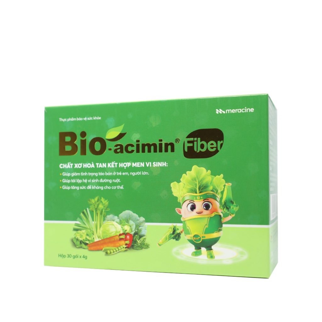 Cốm Bioacimin Fiber hỗ trợ bổ sung lợi khuẩn, giảm rối loạn tiêu hóa – 30 Gói