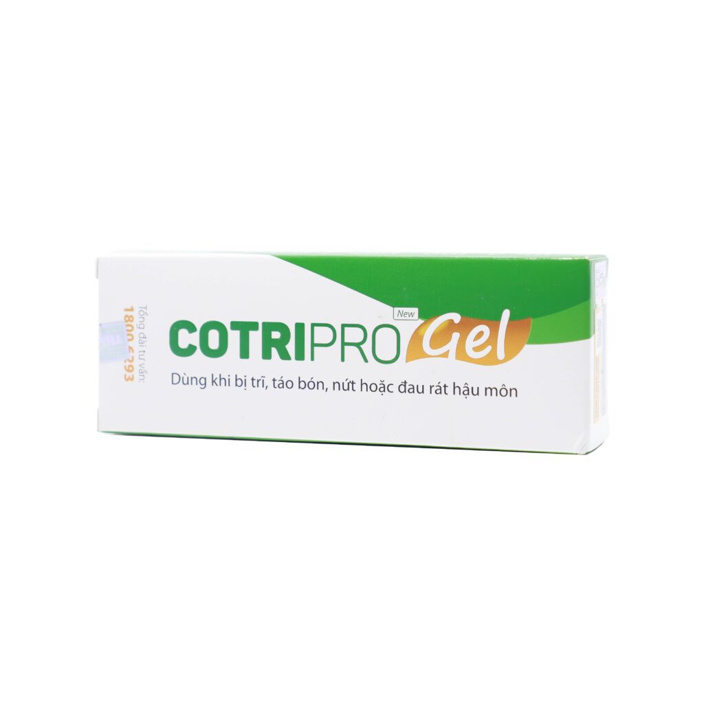 Gel Cotripro hỗ trợ cho người bị trĩ, táo bón – Tuýp 25g