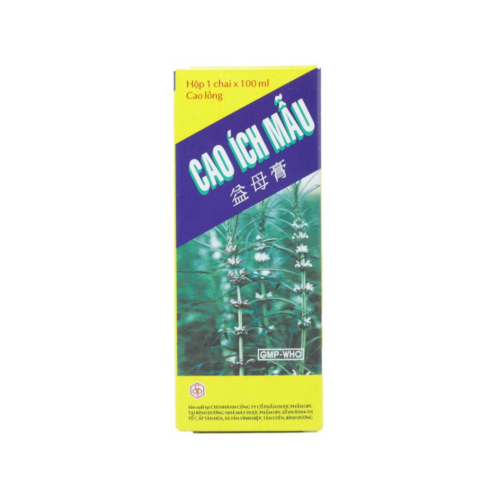 Thuốc Cao Ích Mẫu Opc điều trị rối loạn kinh nguyệt – Chai 100ml