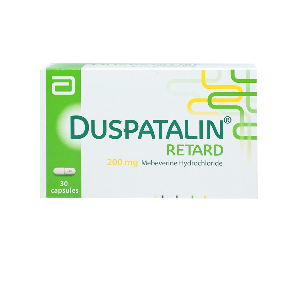 Thuốc viên nang cứng Duspatalin 200mg Abbott điều trị co thắt dạ dày ruột, co cứng cơ – 3 vỉ x 10 viên