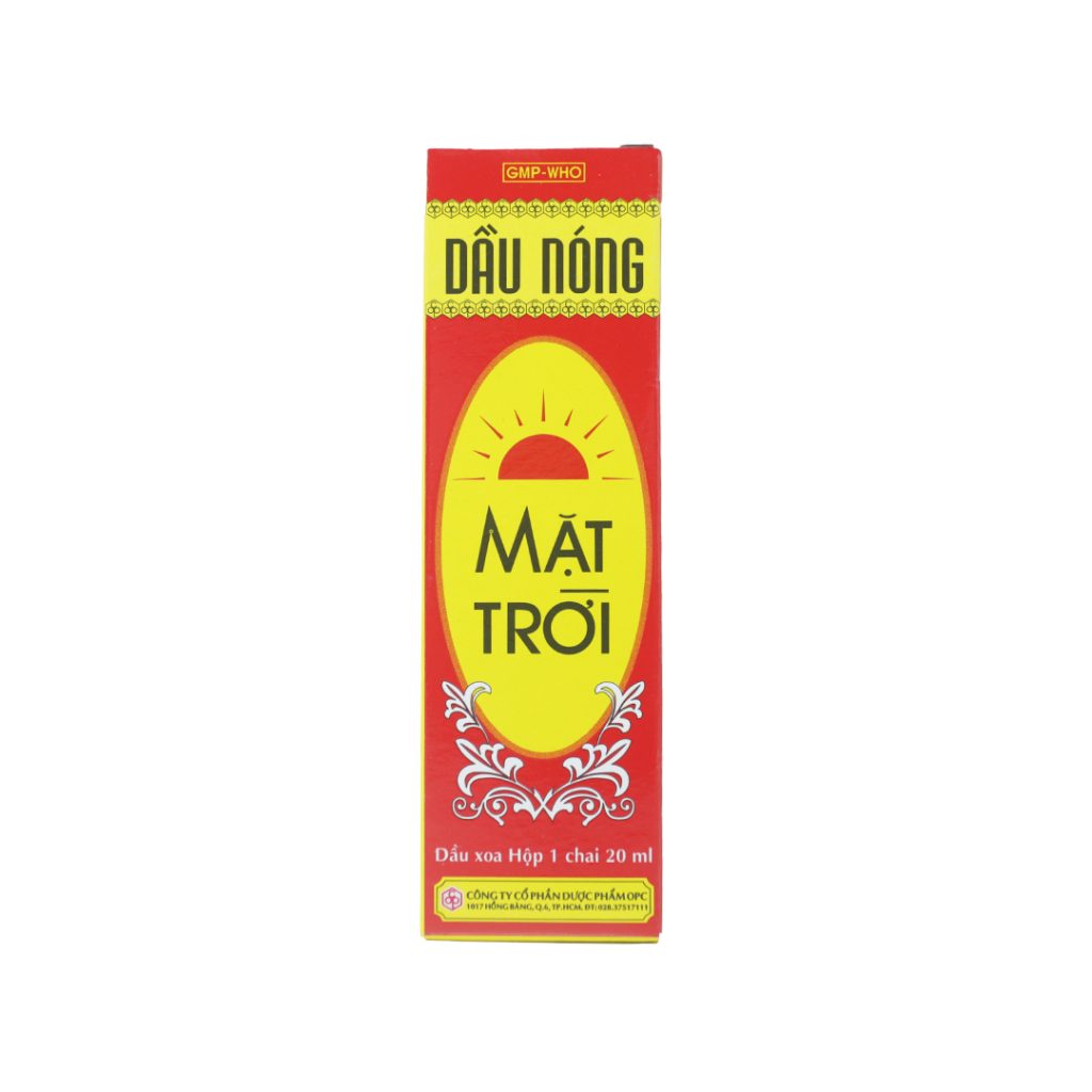 Dầu Nóng Mặt Trời Opc điều trị nhức mỏi, tê thấp, cúm – Chai 20ml