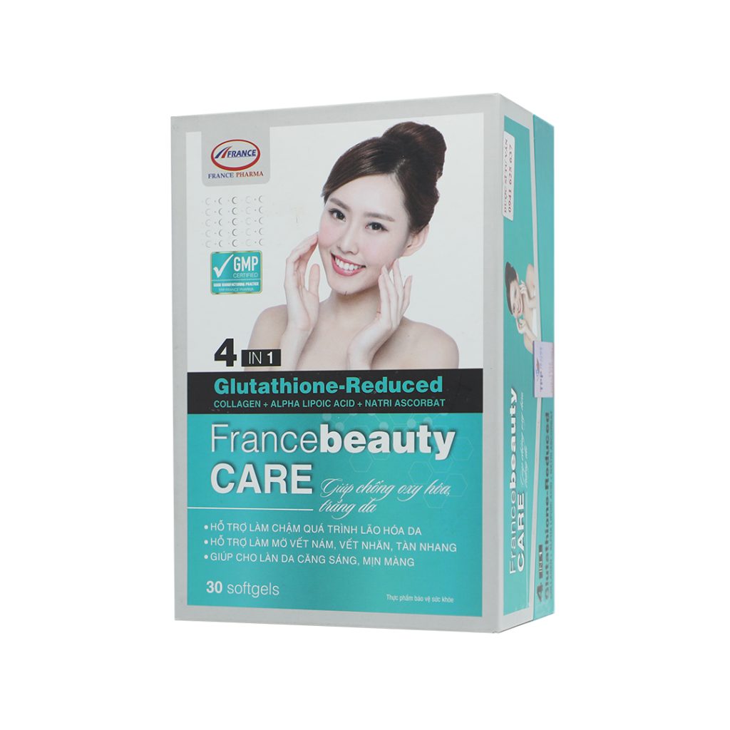 Viên nang mềm France Beauty Care hỗ trợ làm trắng da, mờ nám sạm, chống oxy hóa – 30 viên