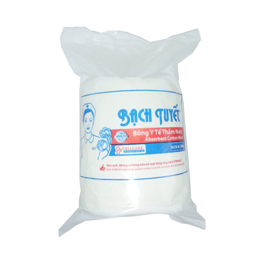 Bông Y Tế Cotton Swab Bảo Thạch – Gói 500g