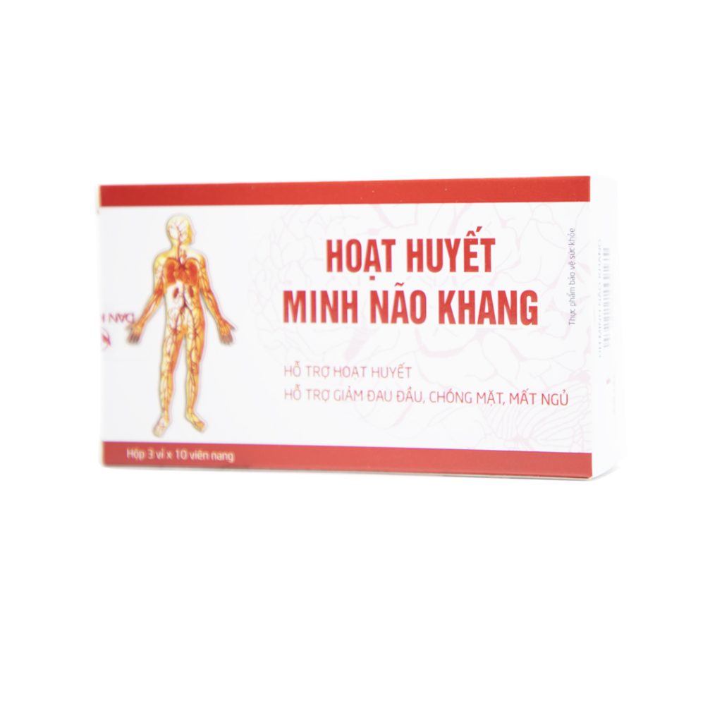 Viên nang Hoạt huyết Minh Não Khang hỗ trợ giảm thiểu năng tuần hoàn não – 30 viên