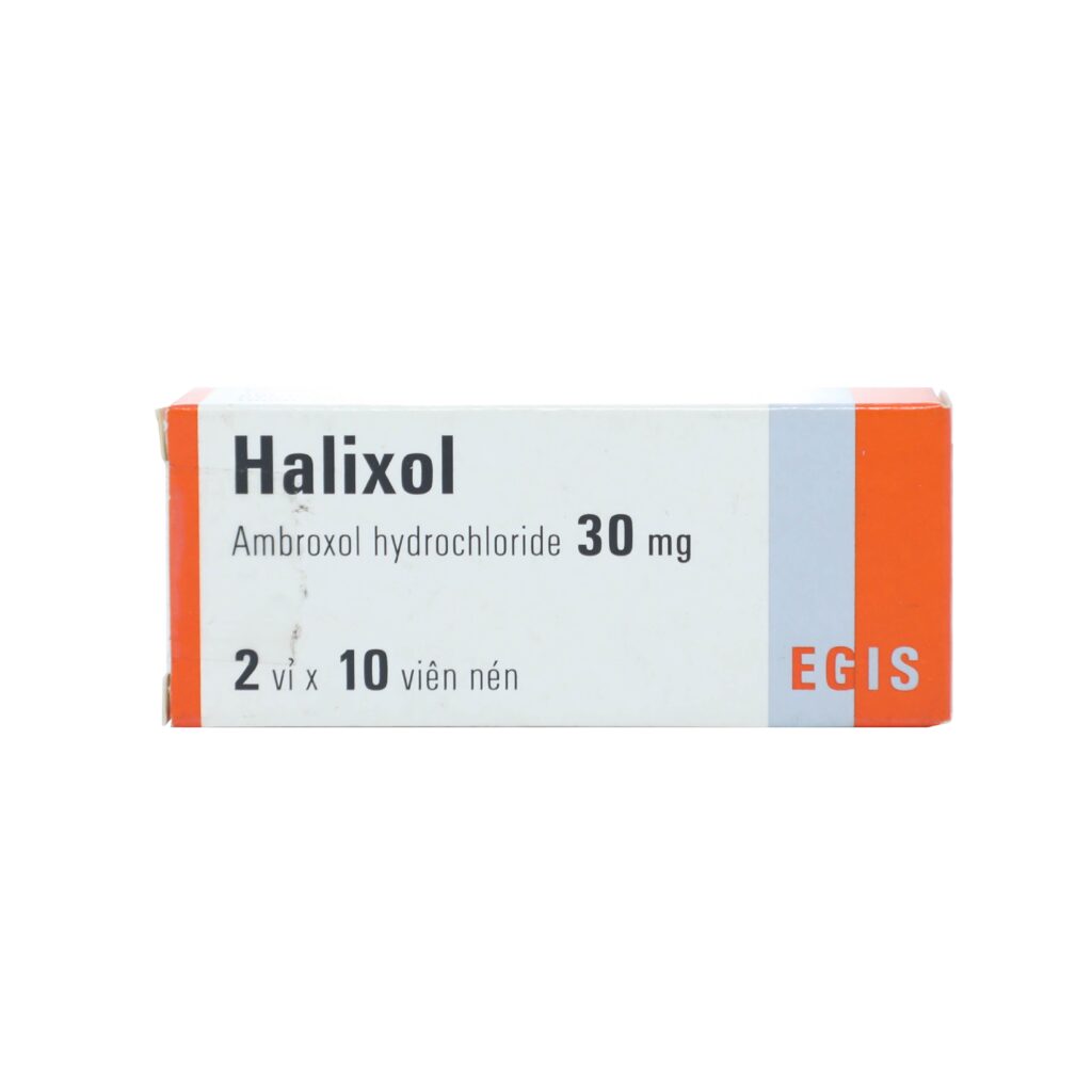 Thuốc viên nén Halixol 30mg Egis điều trị hen suyễn, viêm phế quản, tan đàm – 2 vỉ x 10 viên