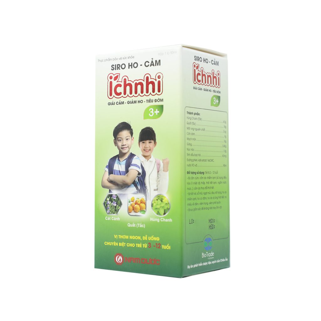 Siro Ho Cảm Ích Nhi hỗ trợ viêm phế quản, cảm cúm – Chai 90ml