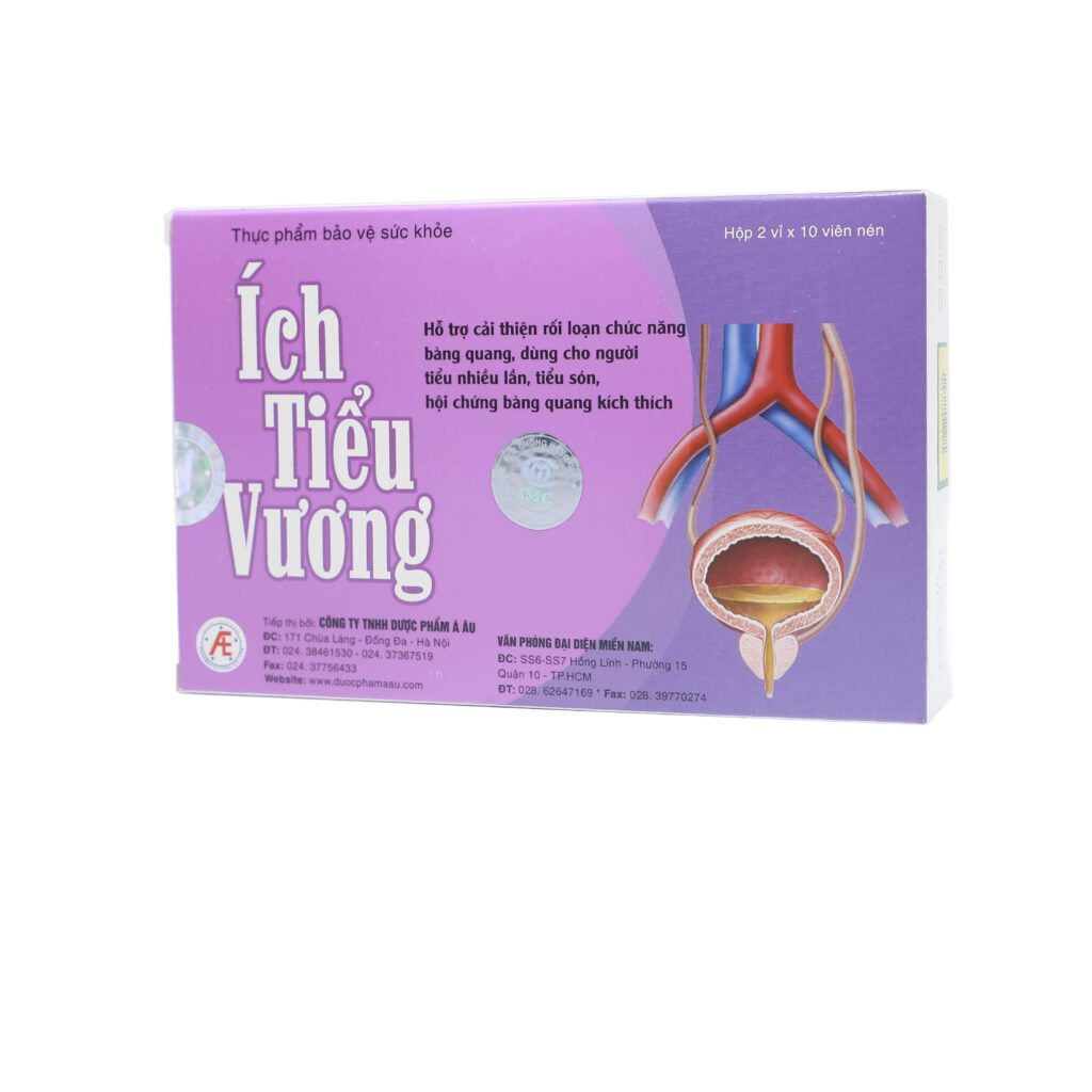 Viên nén Ích Tiểu Vương IMC hỗ trợ cải thiện rối loạn chức năng bàng quang – 2 vỉ x 10 viên