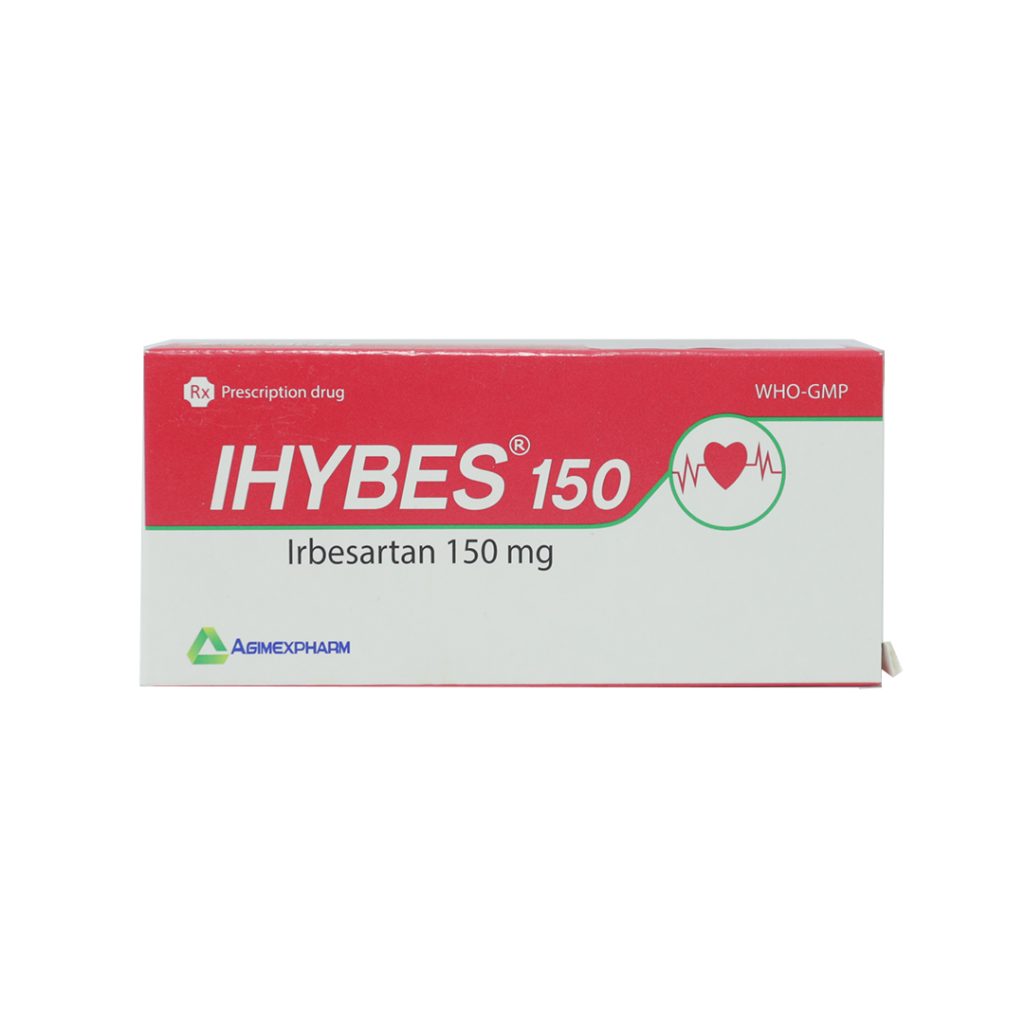 Thuốc viên nén bao phim Ihybes 150mg Agimex điều trị tăng huyết áp – 3 vỉ x 10 viên