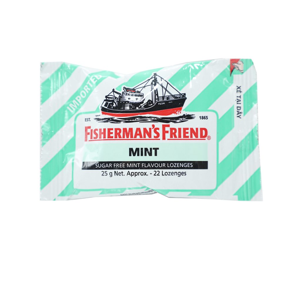 Kẹo Con Tàu Fisherman’s Friend Mint Vị Bạc Hà – Gói 25g