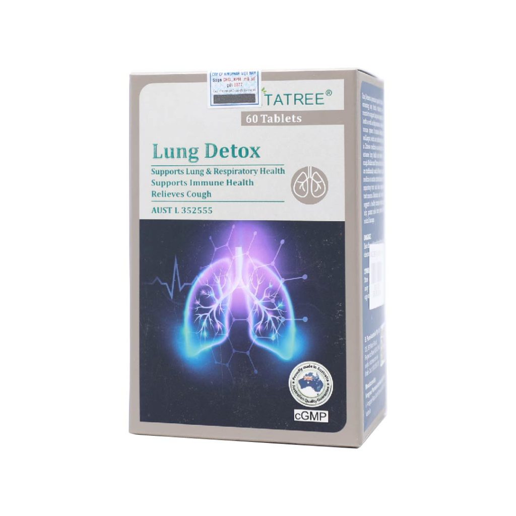 Viên nén Lung Detox Vitatree hỗ trợ tăng cường sức khỏe hô hấp – 60 viên