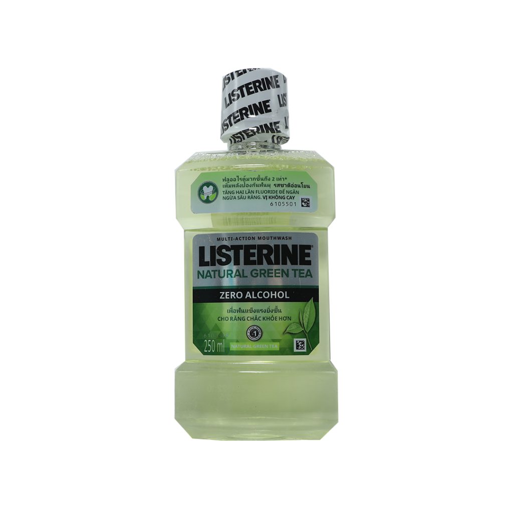 Dung dịch nước súc miệng Listerine Natural Green Tea – Chai 250ml