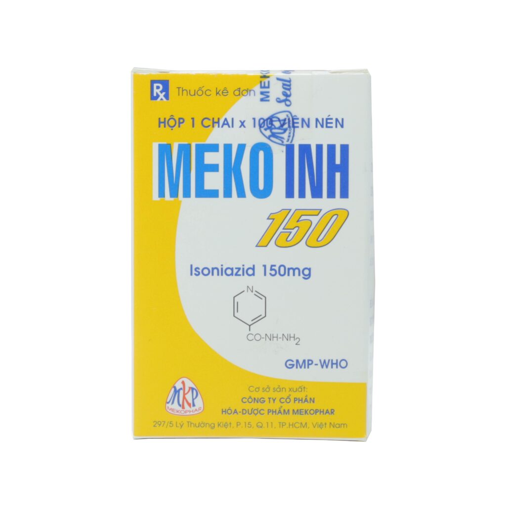 Thuốc viên nén Meko Inh 150mg Mekophar điều trị lao phổi – 100 viên