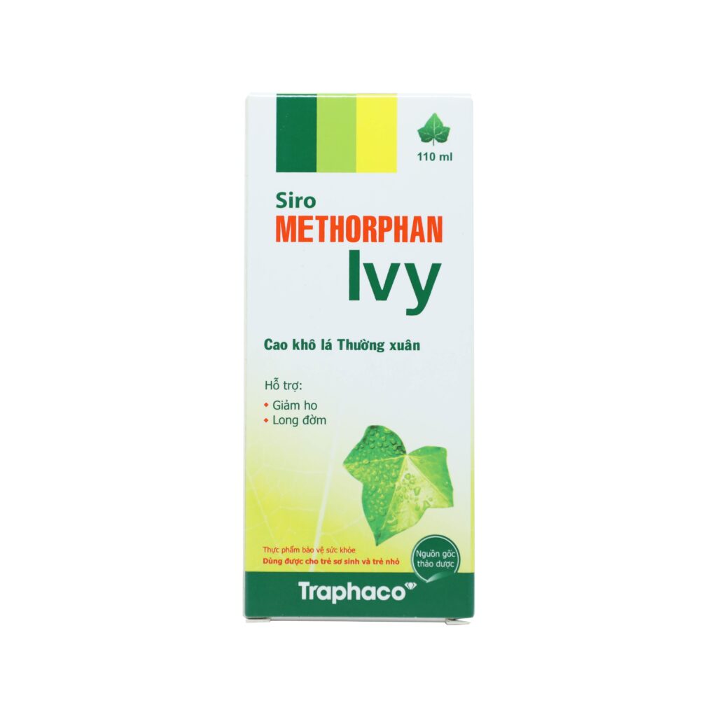 Thuốc siro Methorphan Ivy Traphaco điều trị ho khan, ho đờm – Chai 110ml