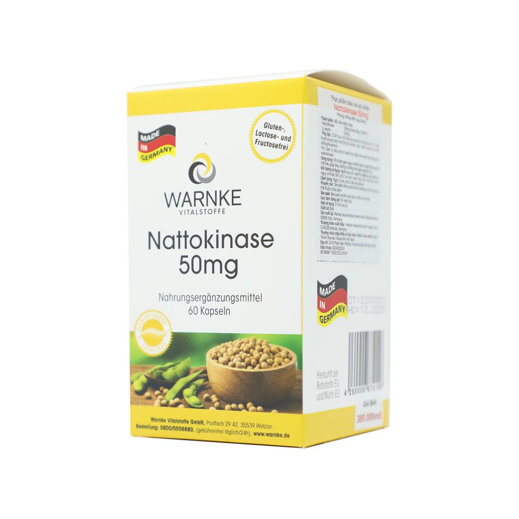 Bột uống Nattokinase hỗ trợ giảm nguy cơ tắc nghẽn mạch máu – 60 Gói