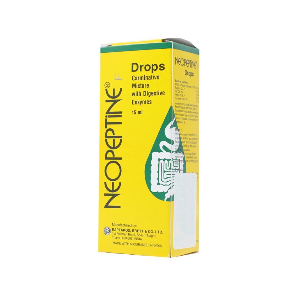 Dung dịch Neopeptine F Drops hỗ trợ khó tiêu, trướng bụng – Hộp 15ml