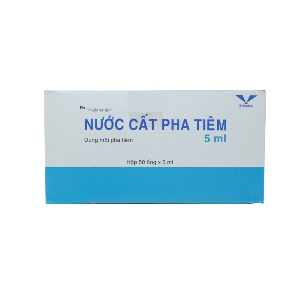 Nước Cất Pha Tiêm Bidiphar – 10 vỉ x 5 ống 5ml