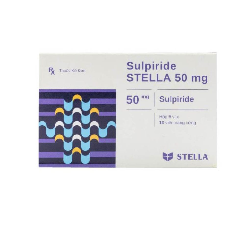 Thuốc viên nang cứng Sulpiride 50mg Stella điều trị triệu chứng chứng lo âu ở người lớn – 5 vỉ x 10 viên