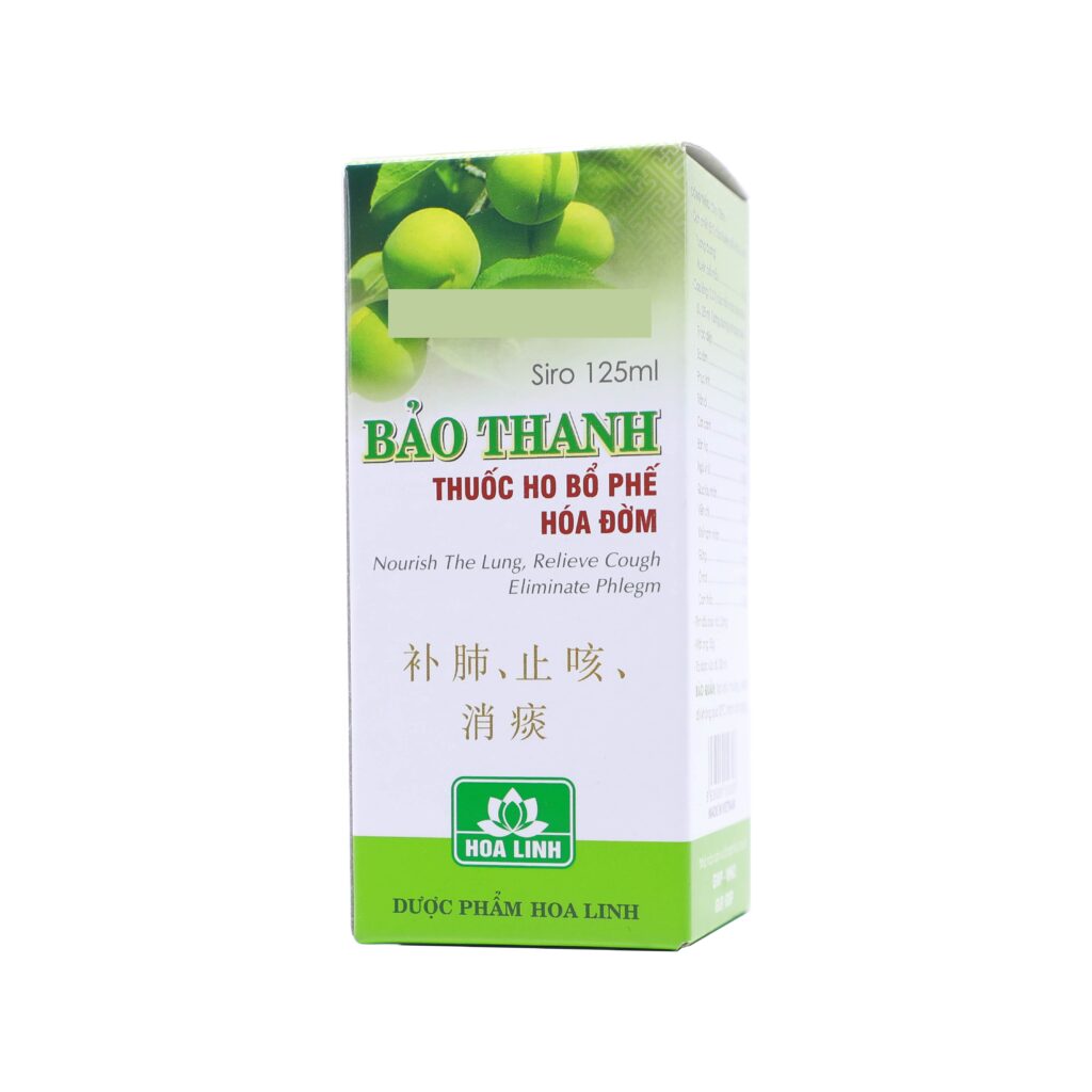 Thuốc siro ho Bảo Thanh Hoa Linh điều trị cảm lạnh, viêm phế quản – Chai 125ml