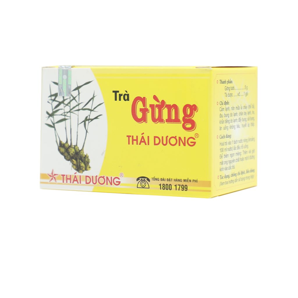 Trà Gừng Thái Dương – Hộp 10 Gói