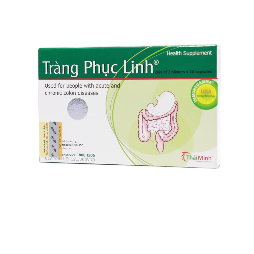 Viên nén Tràng Phục Linh Plus Imc hỗ trợ viêm đại tràng co thắt – 2 vỉ x 10 viên