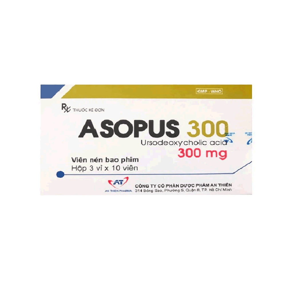 Thuốc Asopus 300mg An Thiên Điều Trị Sỏi Mật Giàu Cholesterol – Hộp 30 Viên