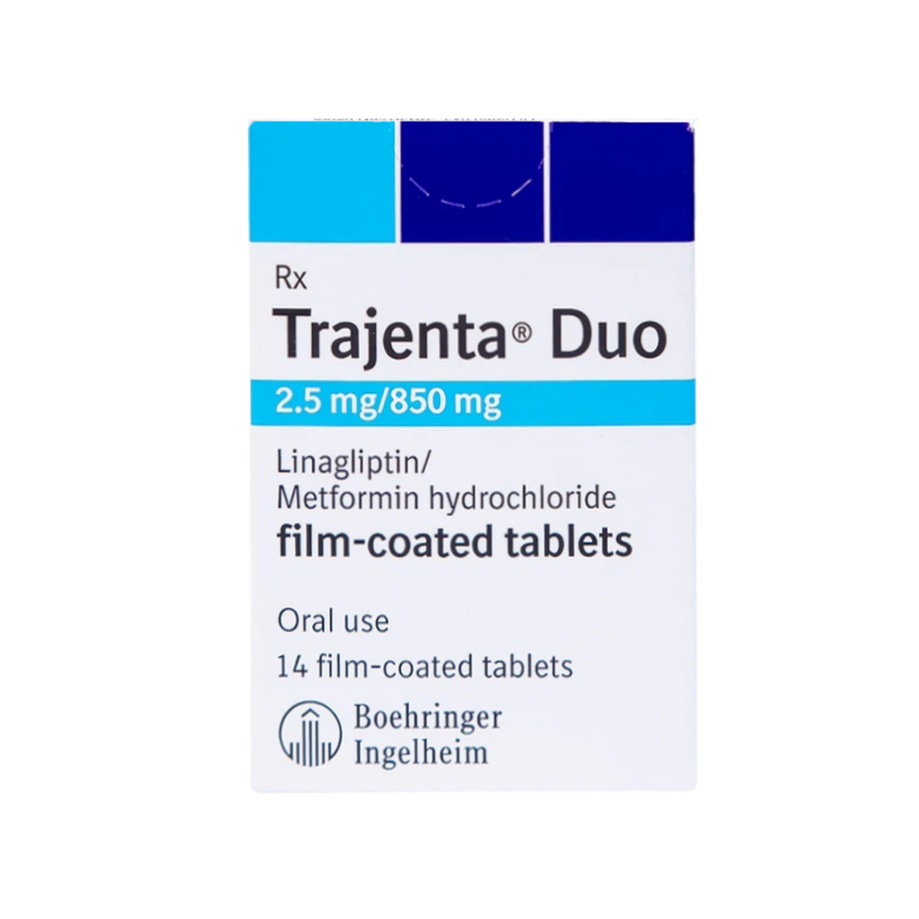 Thuốc Trajenta Duo 2.5mg/850mg Boehringer Điều Trị Đái Tháo Đường Type 2 – Hộp 14 Viên