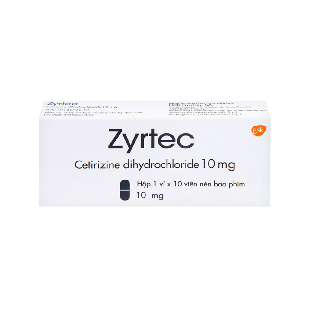 Thuốc Zyrtec 10mg