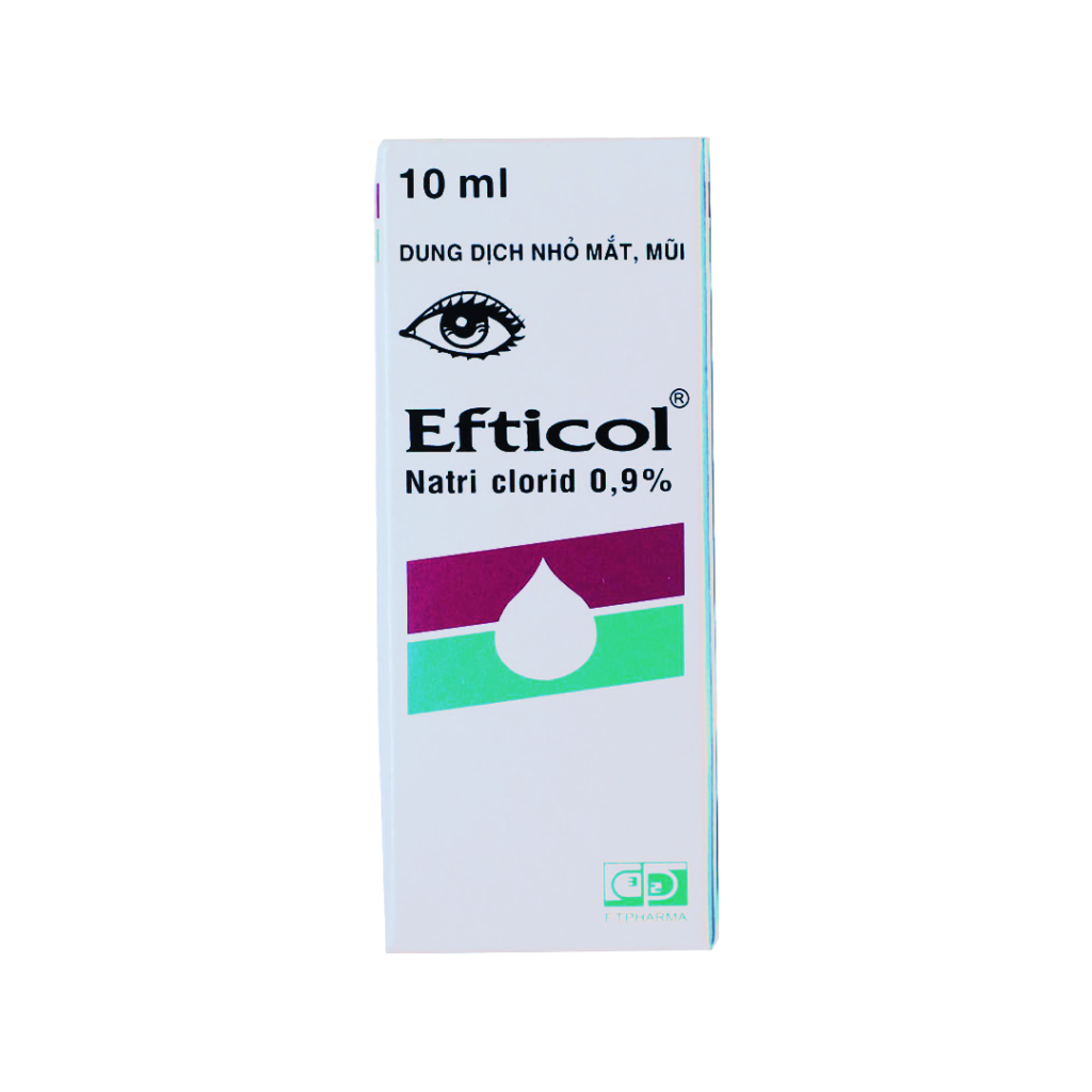 Thuốc Nhỏ Mắt Efticol 0.9% F.T Giúp Sát Trùng Nhẹ Và Chống Kích Ứng Mắt – Chai 10ml