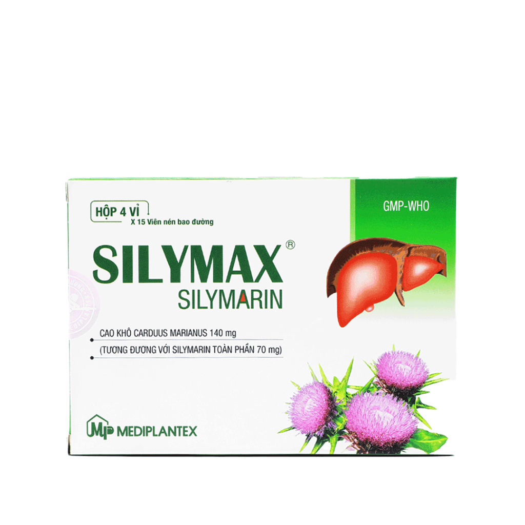 Thuốc viên Silymax 70mg Mediplantex điều trị hỗ trợ các bệnh lý về gan – 4 vỉ x 15 viên