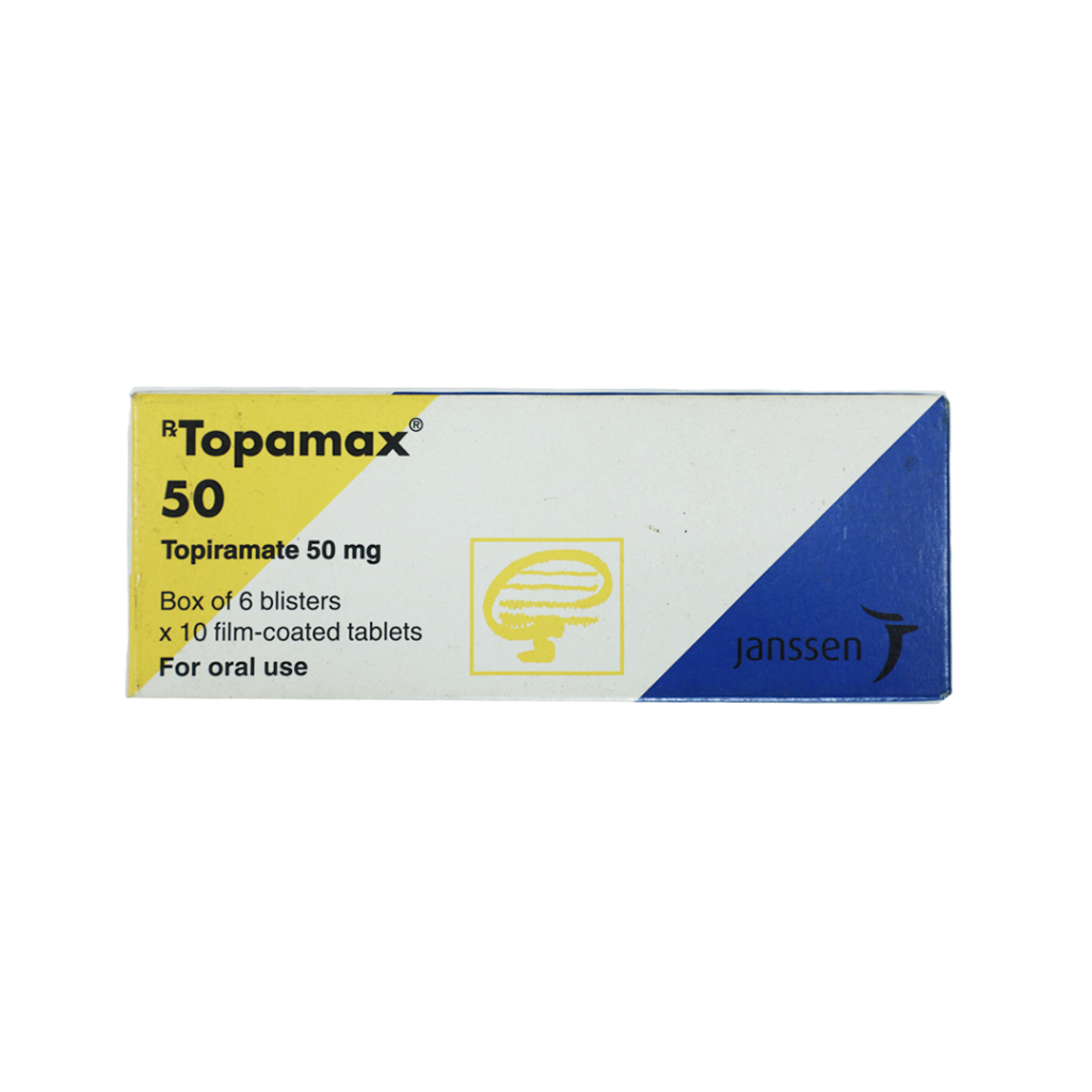 Thuốc Viên Nén Topamax 50mg Janssen Điều Trị Động Kinh, Đau Nửa Đâu – Hộp 60 Viên