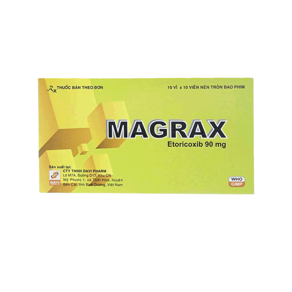 Thuốc Magrax 90mg Davi điều trị viêm xương khớp, đau bụng kinh – Hộp 100 viên