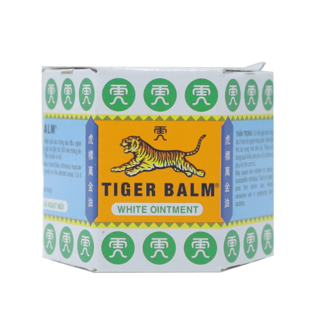 Thuốc mỡ Tiger Balm White điều trị nhức cơ, bong gân, ngứa – Lọ 19,4g