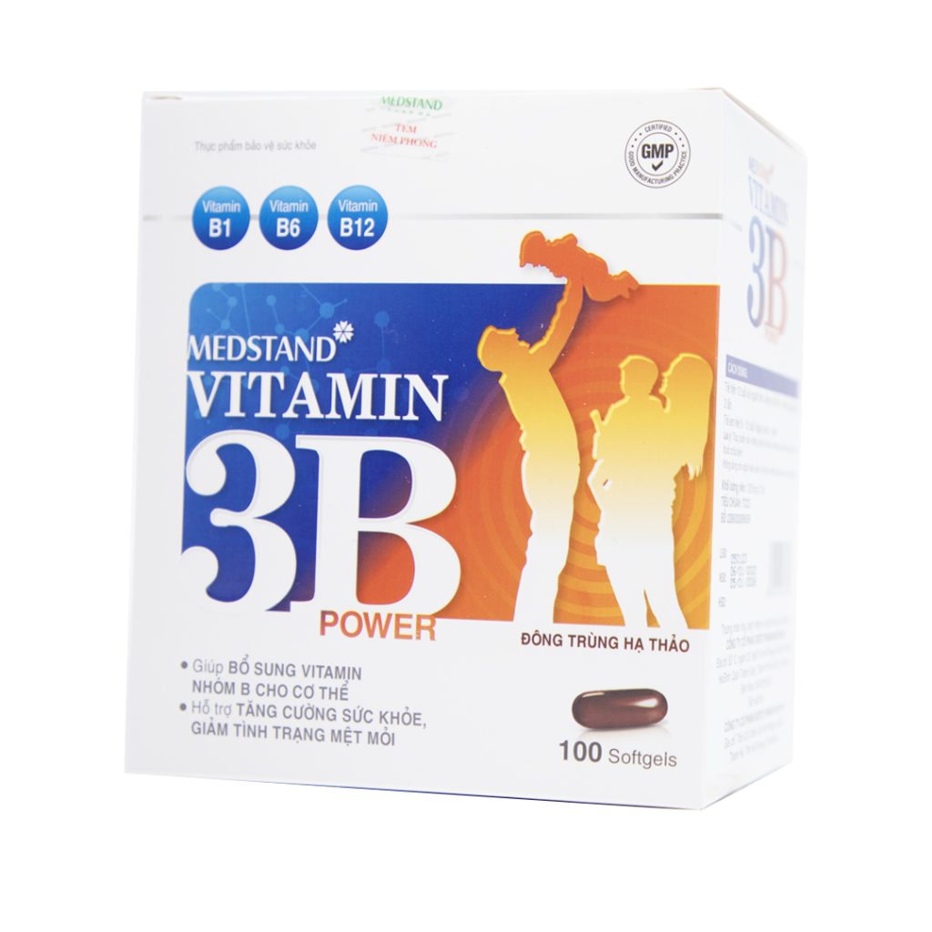 Viên Uống Vitamin 3B Medstand Bổ Sung Vitamin, Khoáng Chất, Giúp Phục Hồi Sức Khỏe – Hộp 100 Viên