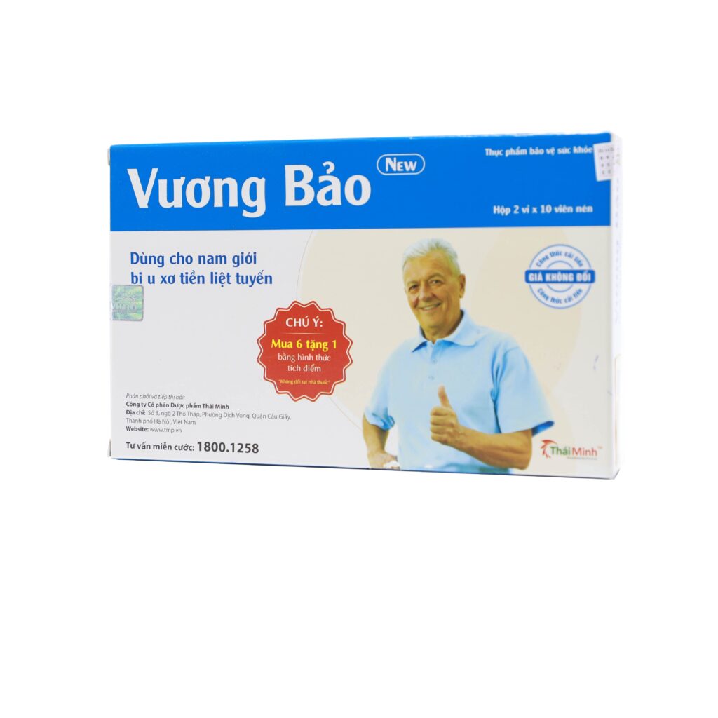 Viên nén Vương Bảo Imc hỗ trợ điều trị u xơ tiền liệt tuyến – 2 vỉ x 10 viên