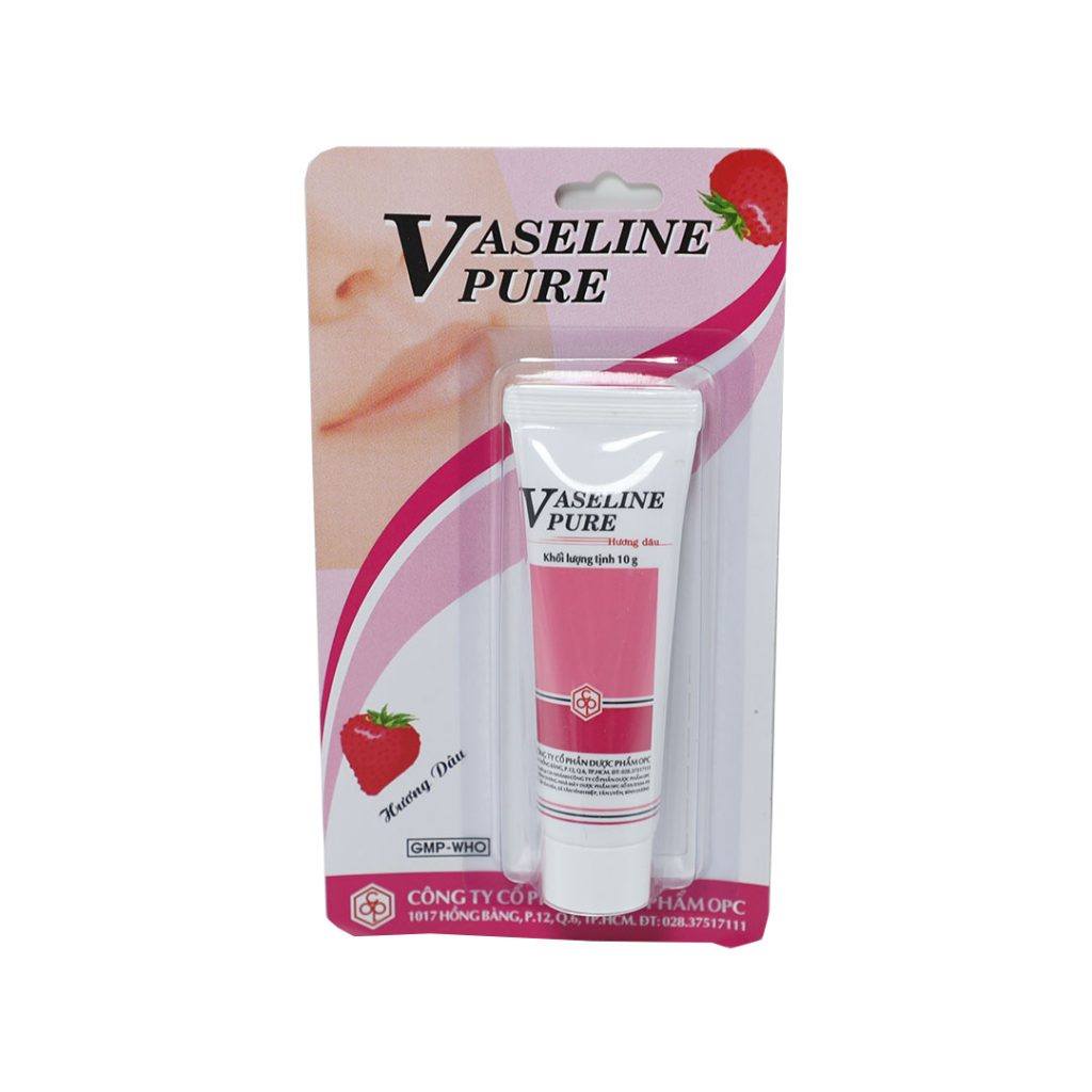 Vaseline Pure Opc Hương Dâu – Tuýp 10g