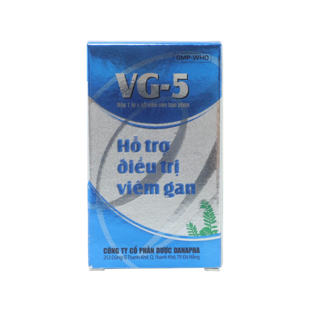 Viên nén bao phim Vg-5 Danapha – Hộp 40 viên