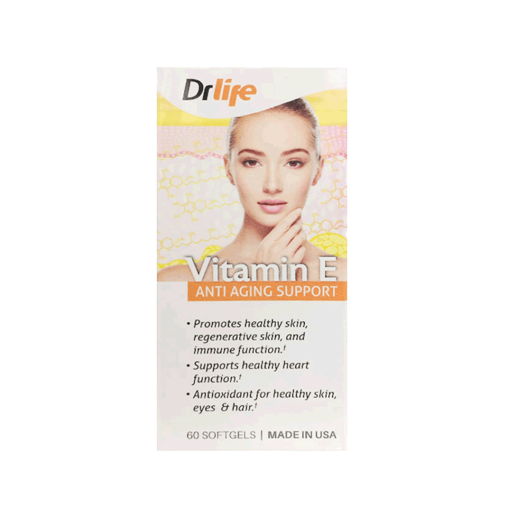 Viên Uống Vitamin E Drlife Bổ Sung Vitamin E, Chống Oxy Hóa, Đẹp Da – Hộp 60 Viên