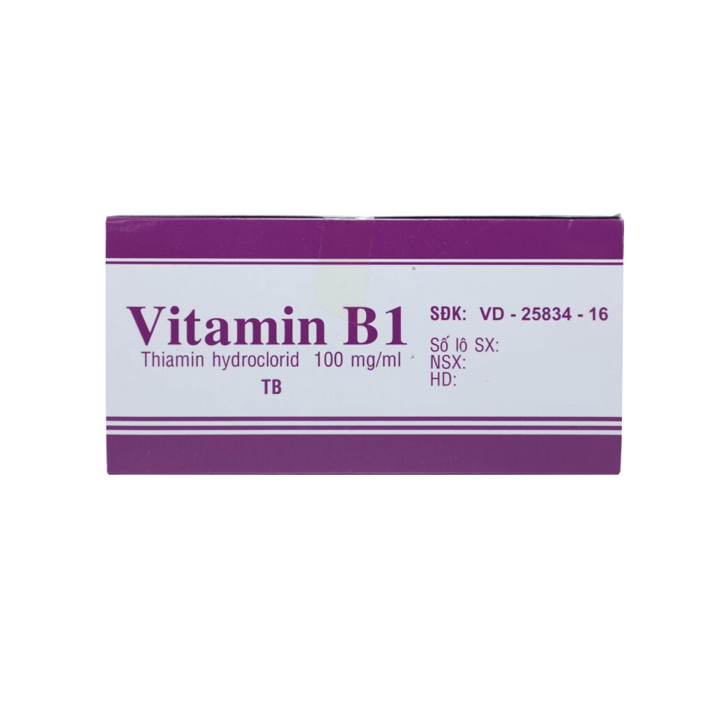 Thuốc tiêm Vitamin B1 100mg/Ml Vĩnh Phúc điều trị thiếu vitamin B1 – Hộp 100 ống x 1ml