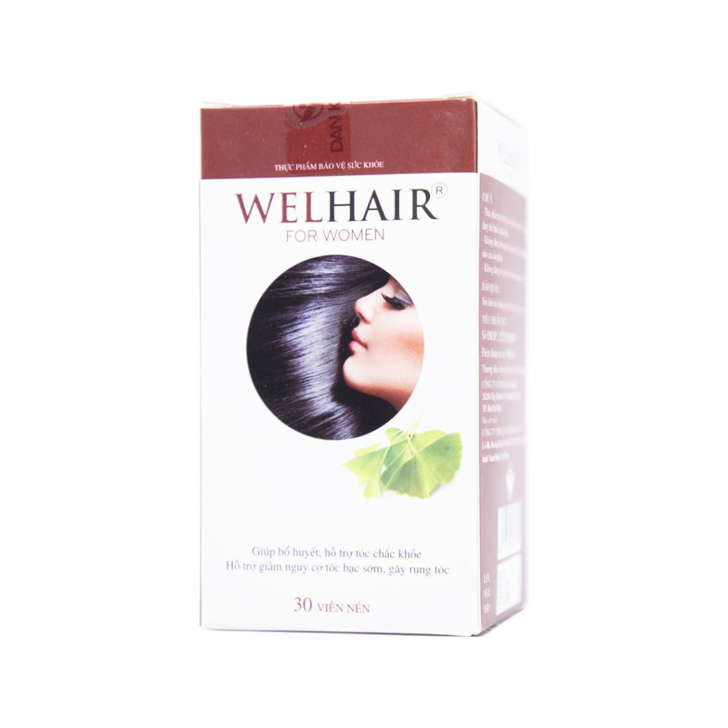 Viên Uống Welhair For Women Hỗ Trợ Điều Trị Rụng Tóc, Bạc Tóc, Tóc Hư Tổn – Hộp 30 Viên