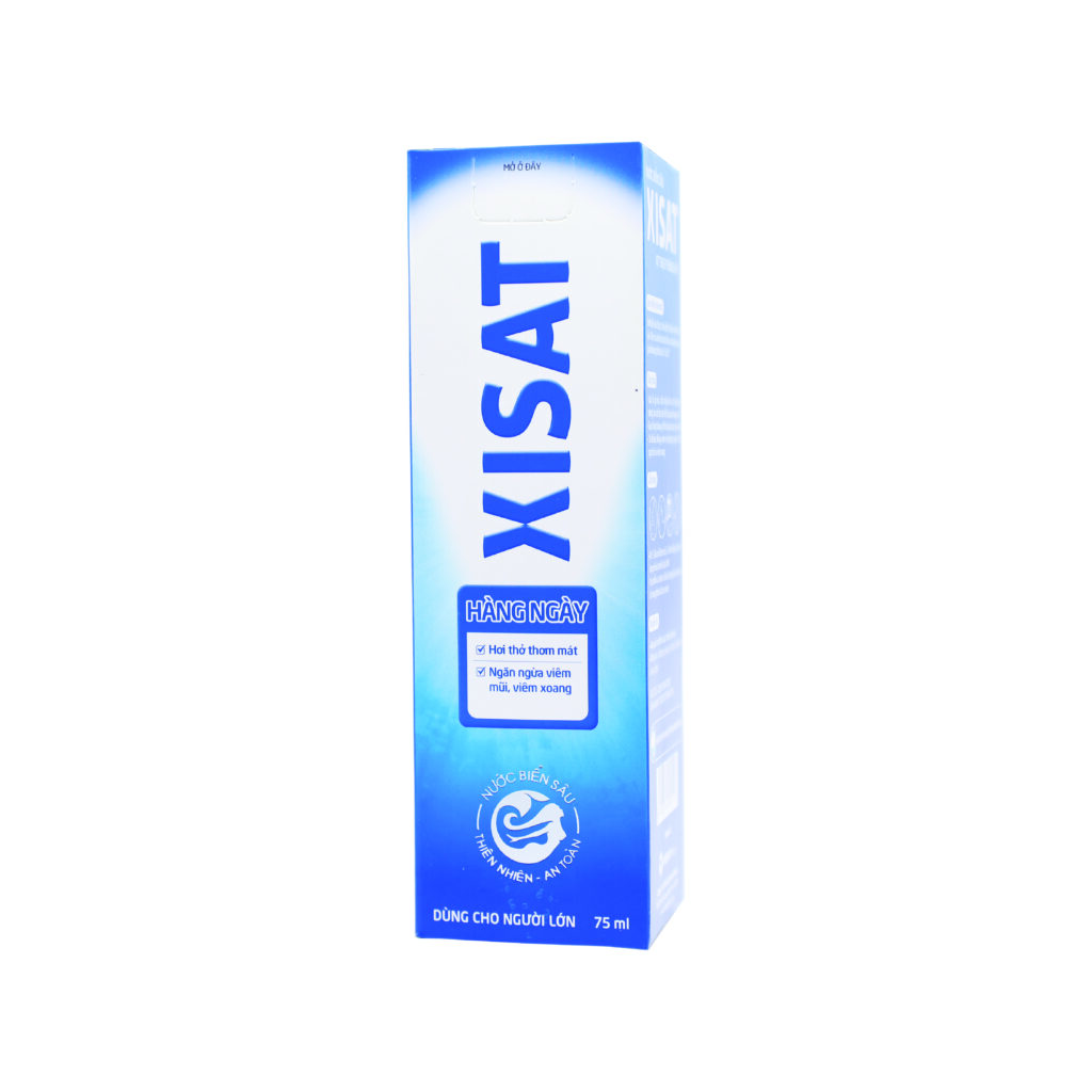 Xịt mũi Xisat Người Lớn hỗ trợ giảm nghẹt mũi, sổ mũi – Chai 75ml