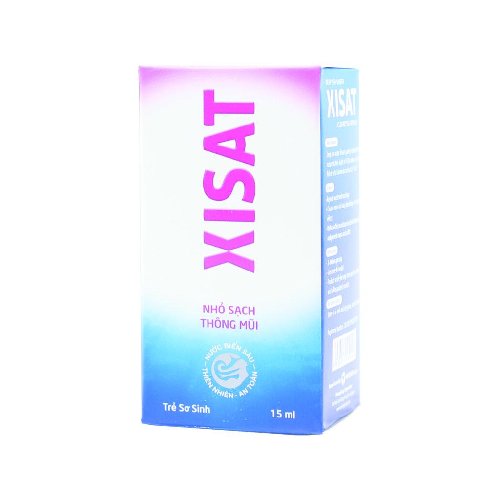 Xisat Baby hỗ trợ giảm nghẹt mũi, sổ mũi – Chai 15ml