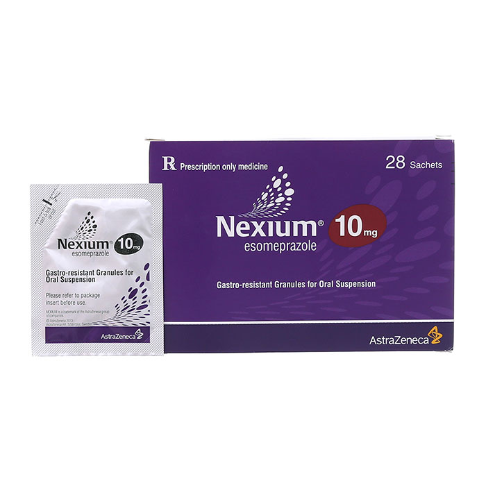 Thuốc cốm Nexium 10mg Astra điều trị viêm loét thực quản, trào ngược dạ dày – 28 Gói