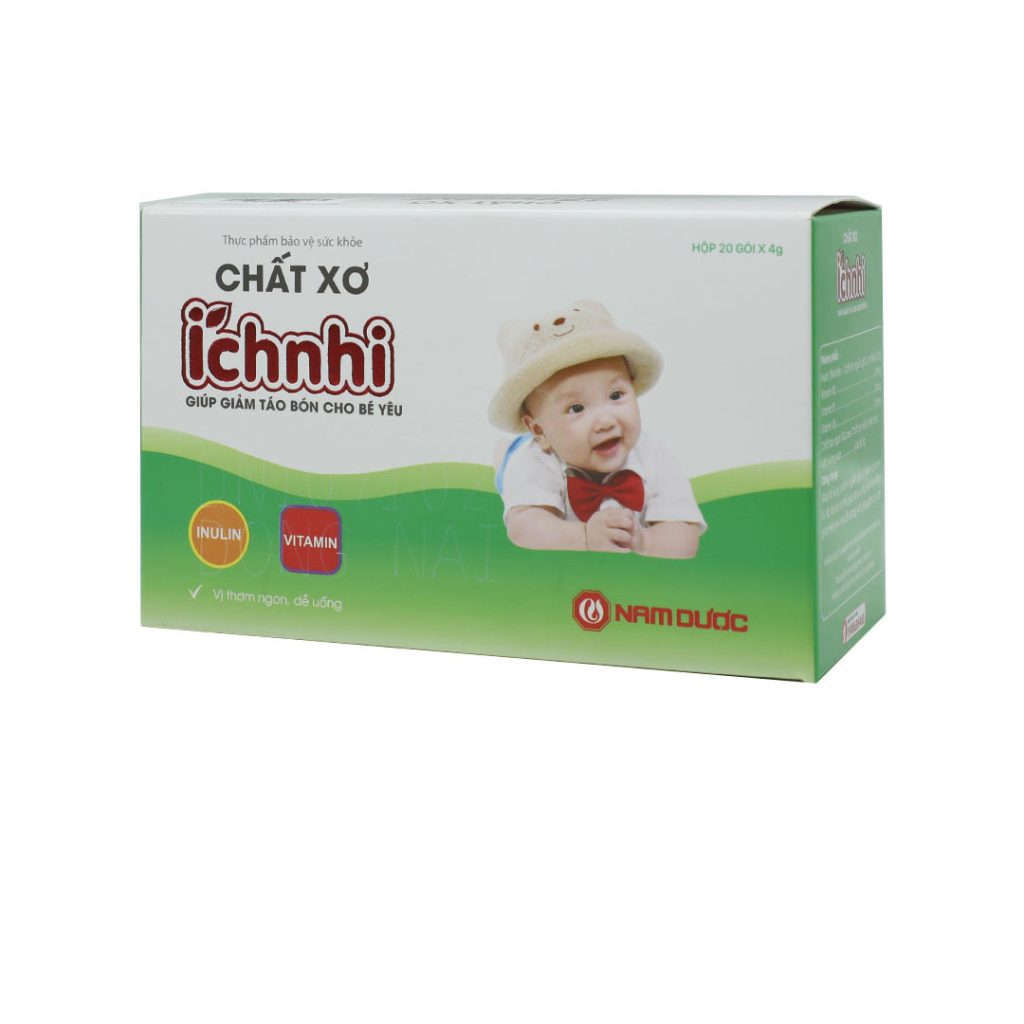 Bột Chất Xơ Tự Nhiên Ích Nhi hỗ trợ giảm nguy cơ táo bón – 20 Gói