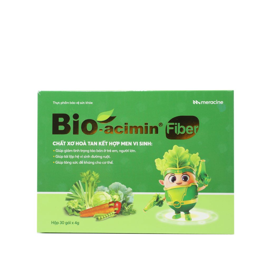 Cốm Bioacimin Fiber hỗ trợ bổ sung lợi khuẩn, giảm rối loạn tiêu hóa – 30 Gói